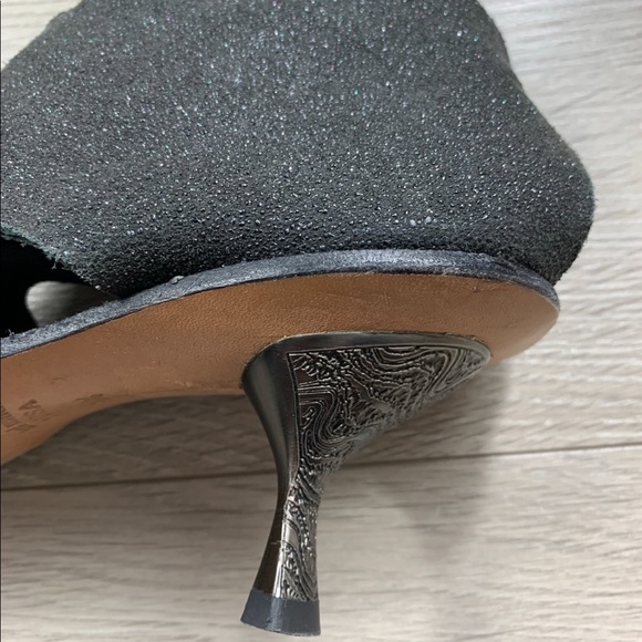 CYDWOQ Boomerang Hand Made Lagenlook Leather Open Toe Heels - Picture 14 of 15